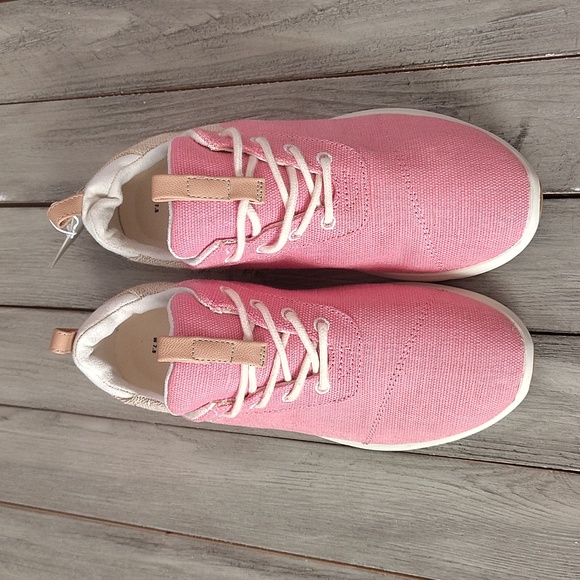 NWT TOMS Earthwise Sneakers In Tea Pink/ Natural Size Woman's 7.5 - Picture 6 of 13